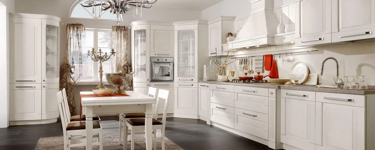Кухня Stosa Cucine Aida в цвете Bianco Perlato
